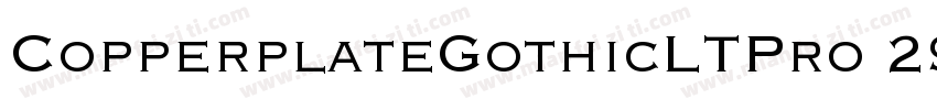 CopperplateGothicLTPro 29BC字体转换